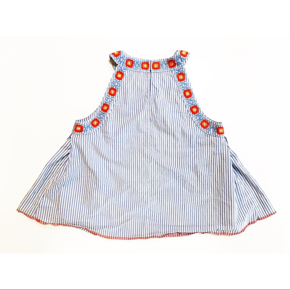 Tory Burch Blue and White Meg Tank Top - Picture 5 of 9